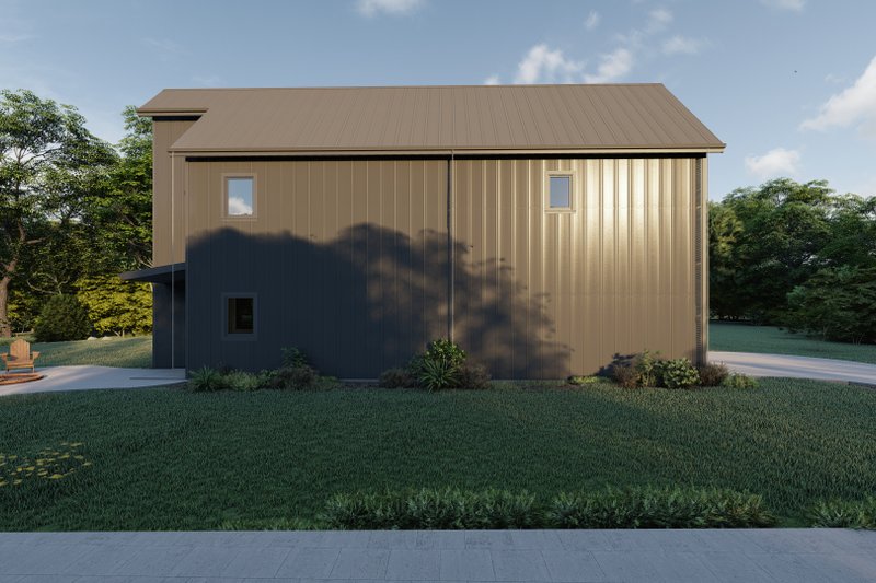 Architectural House Design - Exterior - Other Elevation 2 for Barndominium House Plan #1092-3 - 2 bed, 2.5 bath