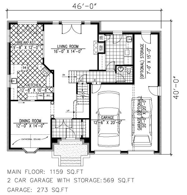 European Floor Plan - Main Floor Plan #138-325