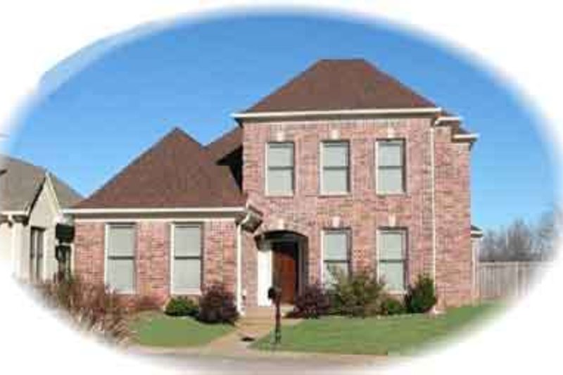 Exterior - Front Elevation 2 for Traditional House Plan #81-528 - 3 bed, 2.5 bath