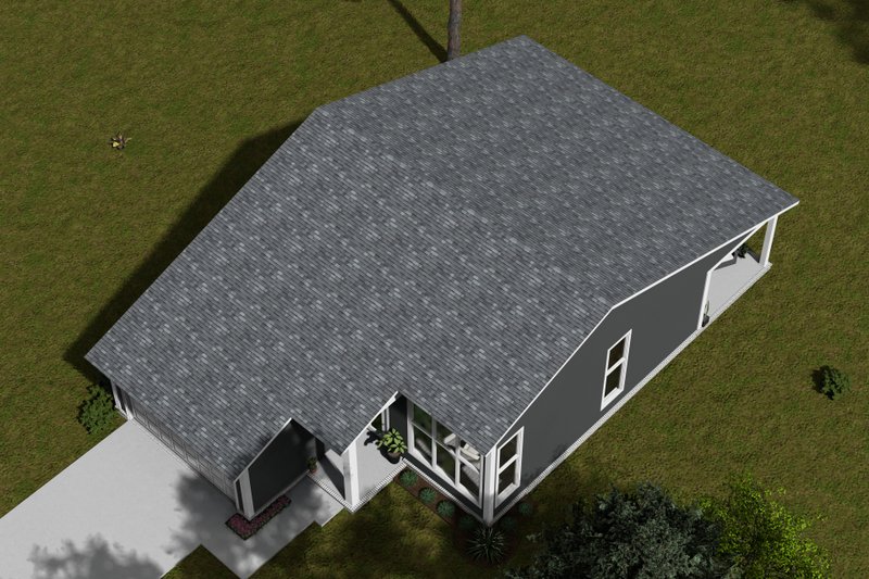 Dream House Plan - Exterior - Other Elevation 3 for Modern House Plan #513-2296 - 3 bed, 2 bath
