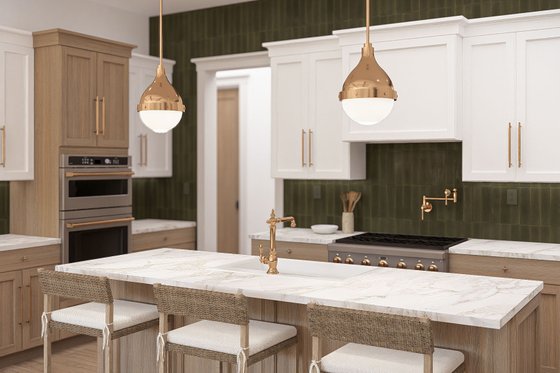 Interior - Kitchen 1 for Farmhouse House Plan #455-736 - 3 bed, 2.5 bath