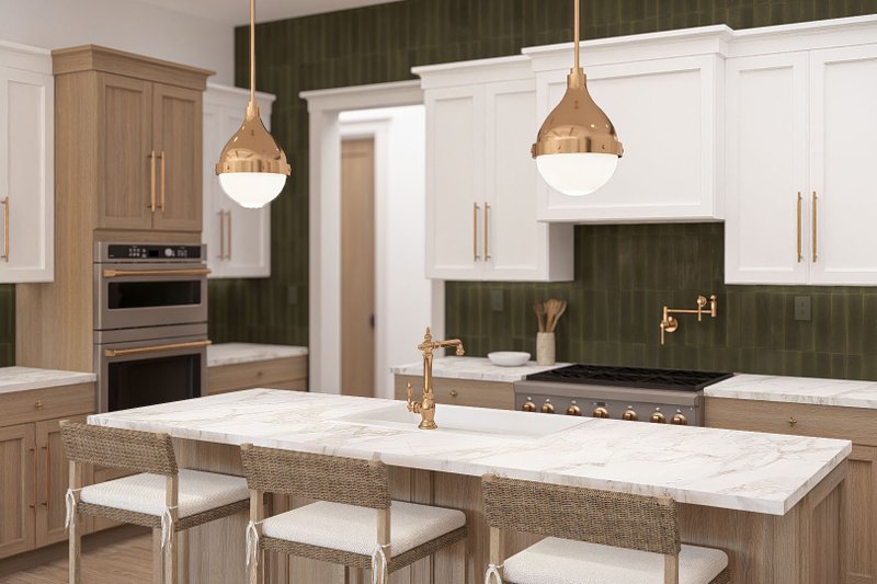 Home Plan - Interior - Kitchen 1 for Farmhouse House Plan #455-736 - 3 bed, 2.5 bath