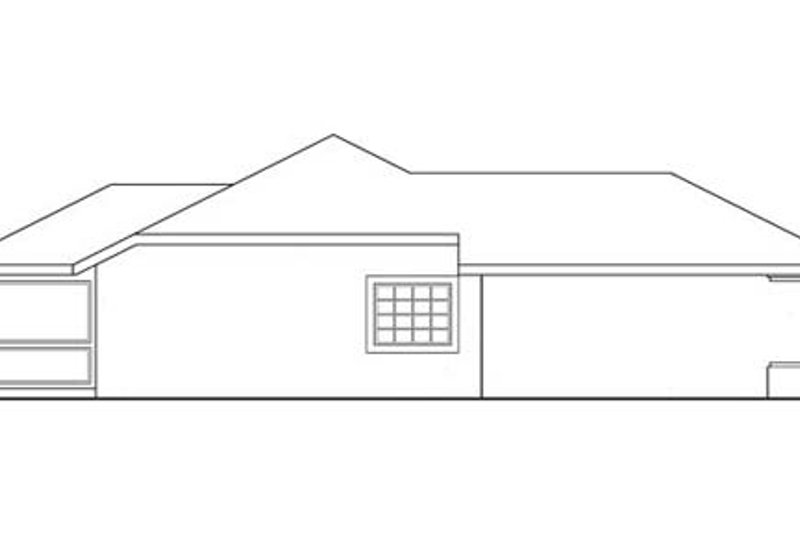Home Plan - Exterior - Other Elevation for Mediterranean House Plan #124-434 - 3 bed, 1 bath