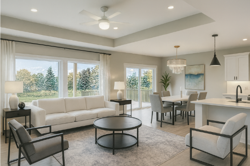 House Plan Design - Interior - Family Room 2 for Ranch House Plan #70-1563 - 3 bed, 2 bath