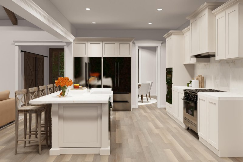 Architectural House Design - Interior - Kitchen 1 for Farmhouse House Plan #923-365 - 4 bed, 3.5 bath
