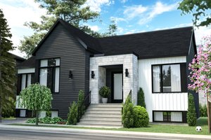 Modern Exterior - Front Elevation Plan #23-2757