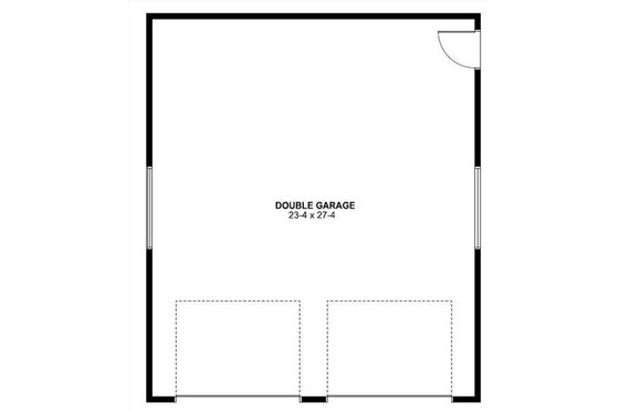Floor Plan - Main Floor for Traditional House Plan #126-170, 0 bath
