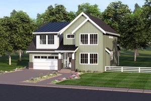 House Plan Design - Exterior - Front Elevation for Farmhouse House Plan #1100-99 - 3 bed, 2.5 bath