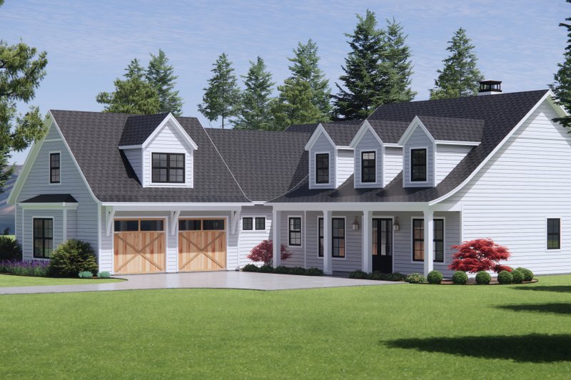 Dream House Plan - Exterior - Front Elevation 5 for Farmhouse House Plan #1096-77 - 3 bed, 2 bath