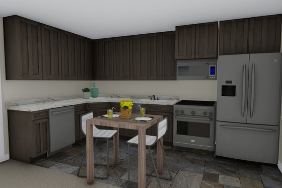 Interior - Kitchen 2 for Traditional House Plan #1060-84 - 1 bed, 1.5 bath