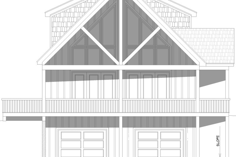 House Blueprint - Exterior - Other Elevation for Country House Plan #932-1062 - 3 bed, 2.5 bath