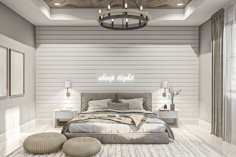 Home Plan - Interior - Master Bedroom for Barndominium House Plan #455-569 - 6 bed, 4.5 bath