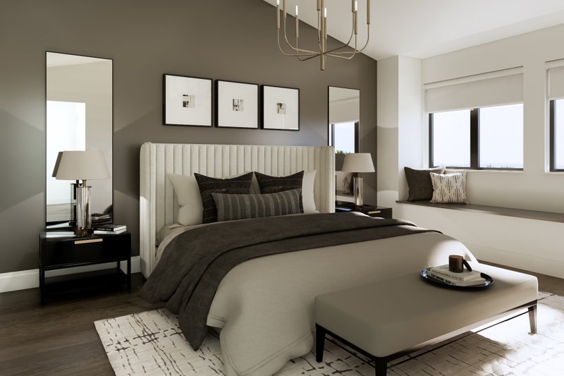 House Blueprint - Interior - Master Bedroom for Farmhouse House Plan #1114-110 - 4 bed, 2.5 bath