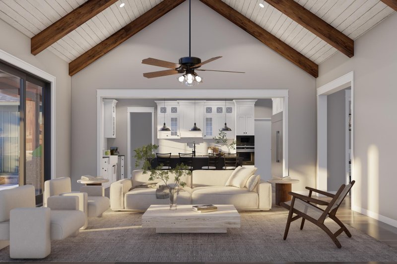 House Plan Design - Interior - Family Room 2 for Farmhouse House Plan #923-450 - 3 bed, 3.5 bath