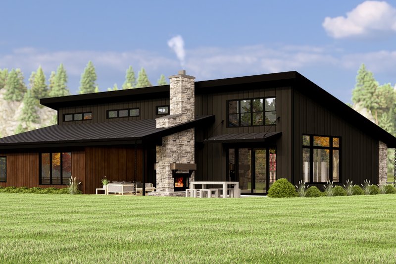 House Design - Exterior - Front Elevation 3 for Contemporary House Plan #1064-336 - 3 bed, 2.5 bath