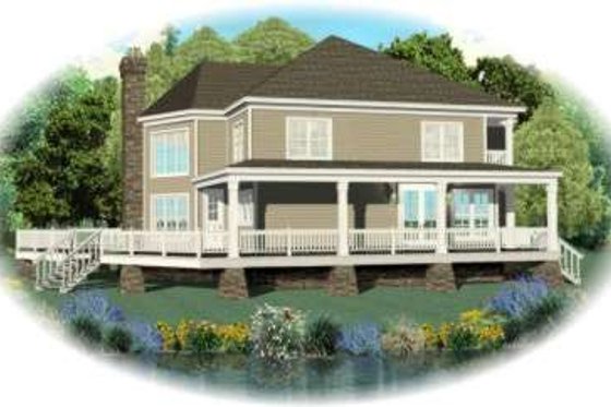 Exterior - Front Elevation for Farmhouse House Plan #81-982 - 3 bed, 2.5 bath