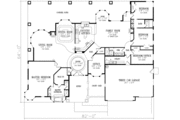 Adobe / Southwestern Style House Plan - 5 Beds 3 Baths 3043 Sq/Ft Plan #1-757 