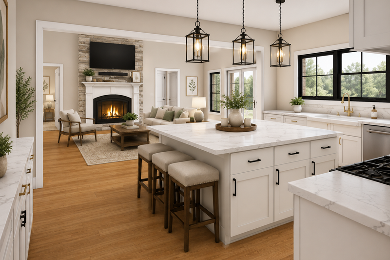 House Plan Design - Photo 4 for Farmhouse House Plan #1109-31 - 4 bed, 2 bath