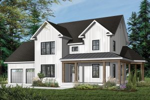 Country Exterior - Front Elevation Plan #23-622