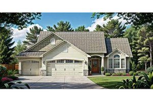 Dream House Plan - Traditional Exterior - Front Elevation Plan #58-223