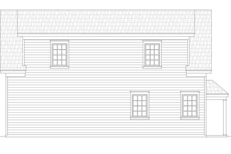 Home Plan - Exterior - Rear Elevation for Country House Plan #932-566 - 1 bed, 1 bath