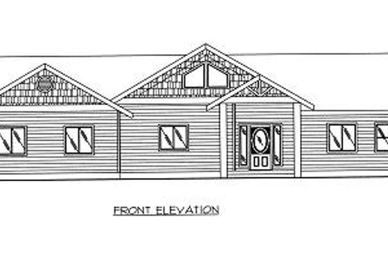 Exterior - Other Elevation for Traditional House Plan #117-548 - 2 bed, 2 bath