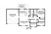 Craftsman Style House Plan - 3 Beds 2 Baths 1156 Sq/Ft Plan #112-266 Floor 