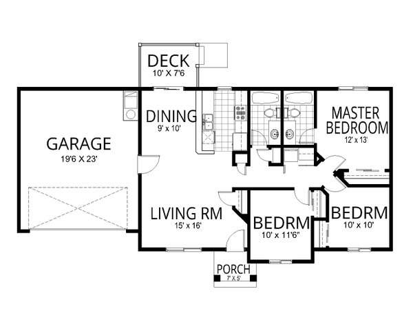 Dream House Plan - Craftsman Floor Plan - Main Floor Plan #112-266