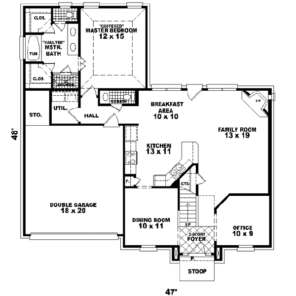 European Floor Plan - Main Floor Plan #81-479