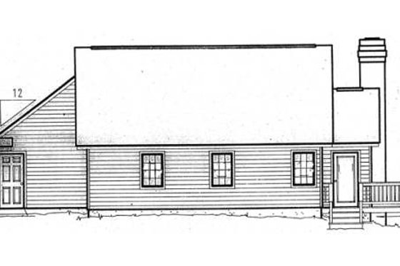 Exterior - Rear Elevation for Traditional House Plan #312-549 - 3 bed, 2 bath
