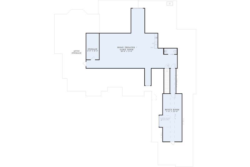 Home Plan - Floor Plan - Upper Floor for European House Plan #17-628 - 3 bed, 3.5 bath