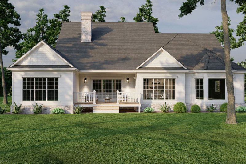 Dream House Plan - Exterior - Rear Elevation for Southern House Plan #17-2066 - 4 bed, 3 bath