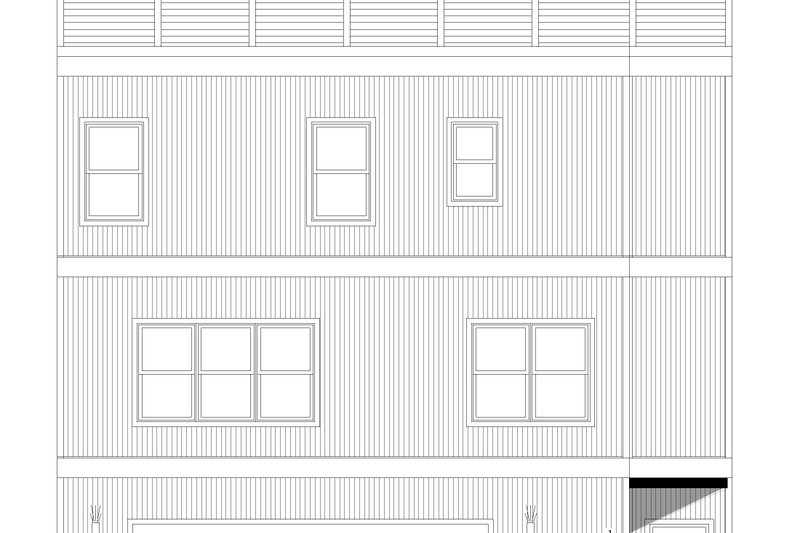 House Blueprint - Exterior - Front Elevation 3 for Modern House Plan #932-630 - 3 bed, 3 bath