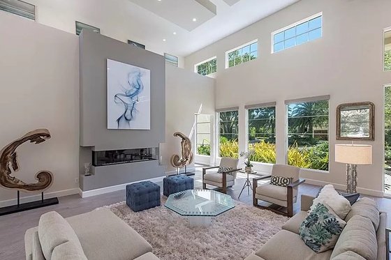 Interior - Family Room 1 for Contemporary House Plan #548-59 - 4 bed, 4.5 bath