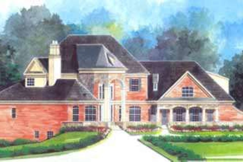 Architectural House Design - European Exterior - Front Elevation Plan #119-233