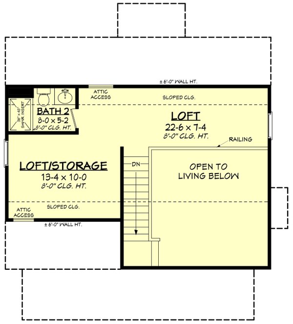 Farmhouse Floor Plan - Upper Floor Plan #430-285