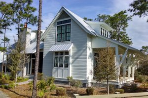 Beach Exterior - Front Elevation Plan #443-14