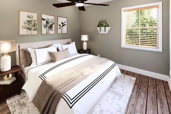 Interior - Bedroom for Cottage House Plan #44-301 - 1 bed, 1 bath