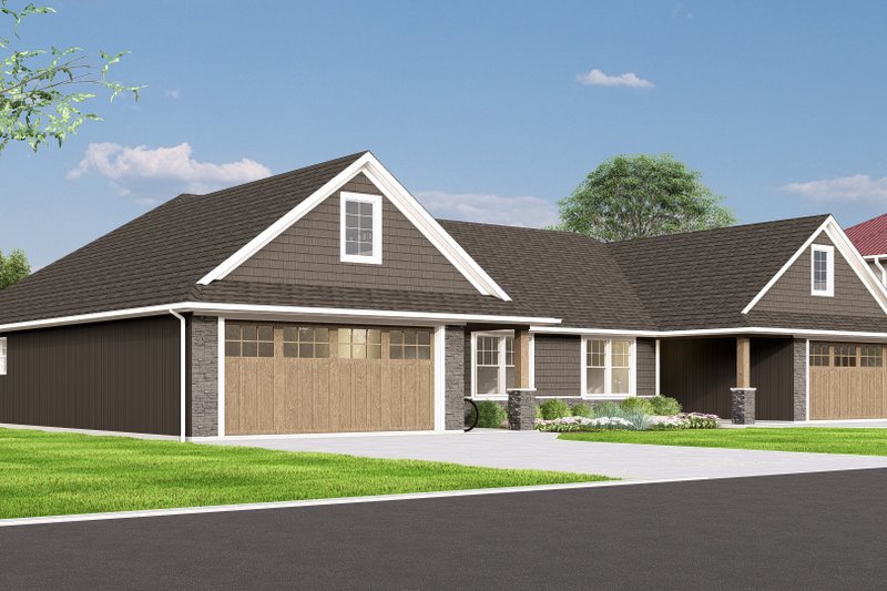 Dream House Plan - Exterior - Other Elevation 1 for Craftsman House Plan #1064-38 - 3 bed, 2 bath