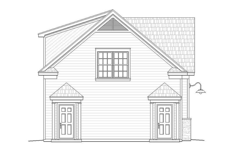 Architectural House Design - Exterior - Other Elevation for Country House Plan #932-16 - 1 bed, 1 bath