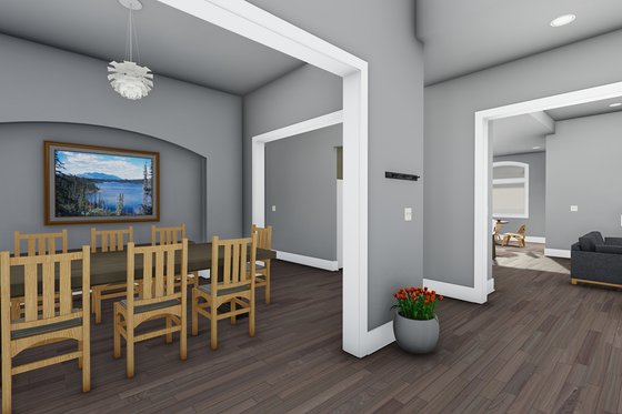 Interior - Dining Room for Adobe / Southwestern House Plan #1069-22 - 3 bed, 3.5 bath