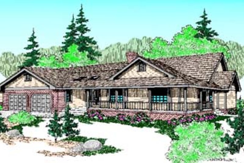 Dream House Plan - Traditional Exterior - Front Elevation Plan #60-501