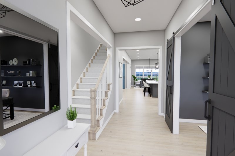 Architectural House Design - Interior - Entry 1 for Farmhouse House Plan #51-1270 - 4 bed, 3.5 bath