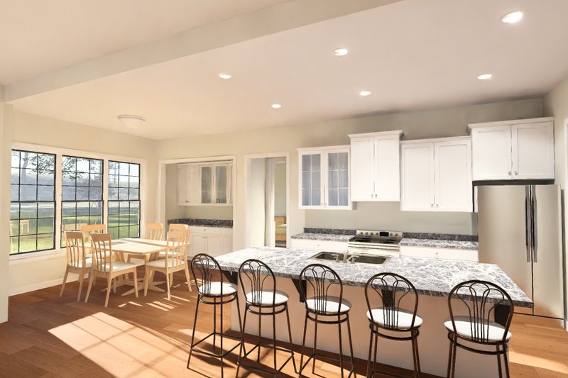 Architectural House Design - Interior - Kitchen 1 for Farmhouse House Plan #513-2428 - 4 bed, 2.5 bath