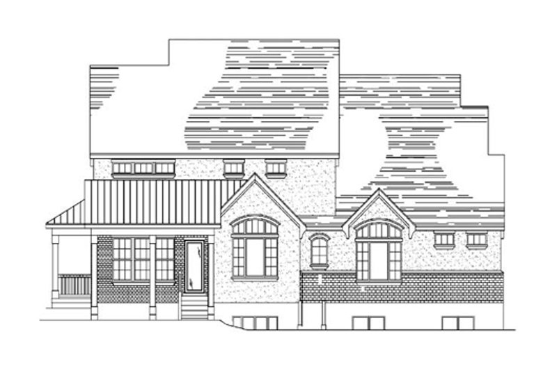 Dream House Plan - Exterior - Rear Elevation for Country House Plan #5-193 - 4 bed, 2.5 bath