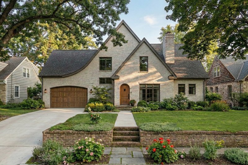 Home Plan - Tudor Exterior - Front Elevation Plan #455-743