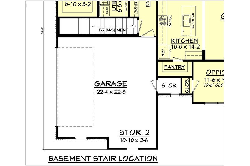 Craftsman Style House Plan - 3 Beds 2 Baths 1769 Sq/Ft Plan #430-99 Floor