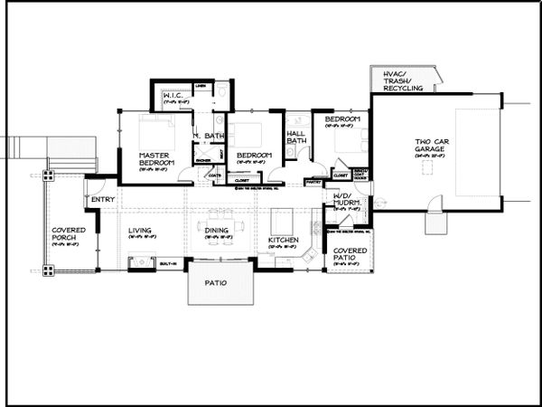 House Design - Modern Floor Plan - Main Floor Plan #895-31