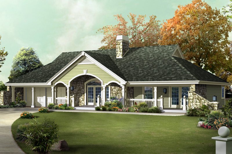 Home Plan - Exterior - Front Elevation Plan #57-582