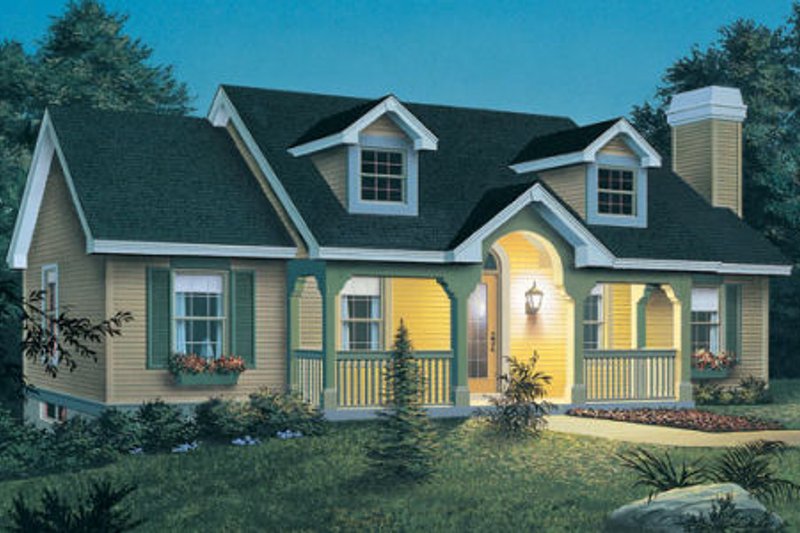 Home Plan - Cottage Exterior - Front Elevation Plan #57-151